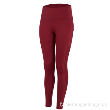 Yoga workout broek foar hege taille foar froulju